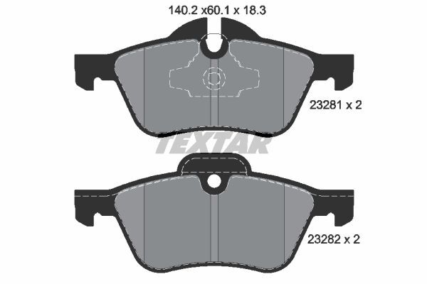 FREN BALATASI ON - MINI R50-R52-R53 (01-07) - TEXTAR - OEM: 34116770332