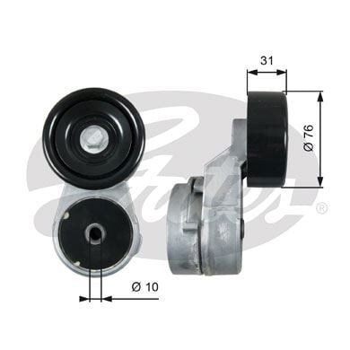ALTERNATÖR GERGİ RULMANI NISSAN NAVARA 3.0TD (01-05) 3.0TD 4x4 00=> - OEM: 117522W20A - GATES