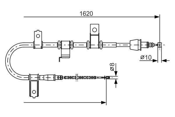 FREN TELİ. 1620 MM - BOSCH