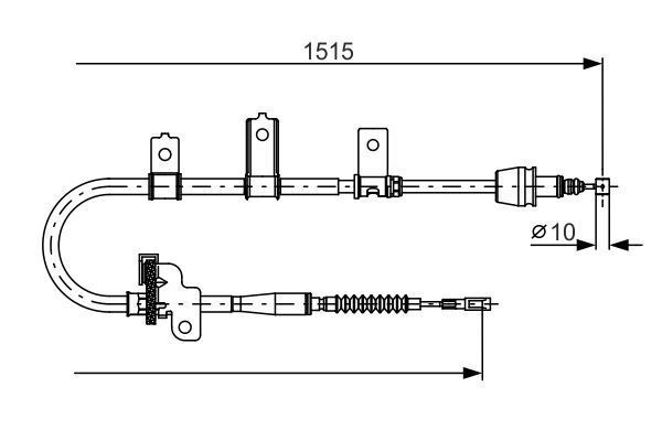 FREN TELİ. 1515 MM - BOSCH