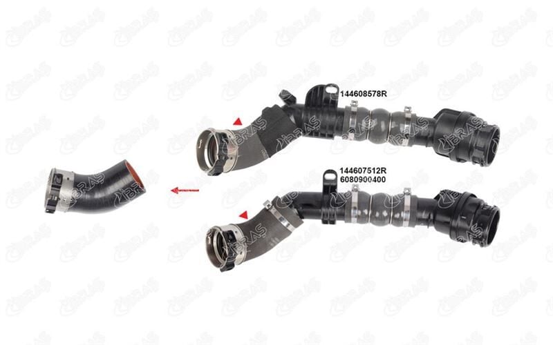 TURBO HORTUMU PLASTIK BORU HARIC - DUSTER  DOKKER KANGO  CITAN MEGAN (10-) - IBRAS - OEM: 144607515R