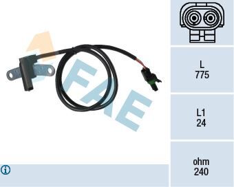 KRANK DEVIR SENSORU KABLOLU - R11/ R21 / R19 EU /CLIO (83-) - FAE - OEM: 7700739787