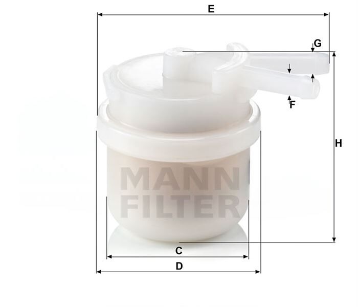 YAKIT FİLTRESİ TOYOTA CELİCA 1.6 LT COUPE 75HP 02/79-07/83 - OEM: 2330087216 - MANN