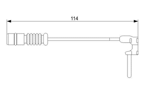 DİSK BALATA İKAZ KABLOSU. 114 MM - OEM: A1635401717 - BOSCH