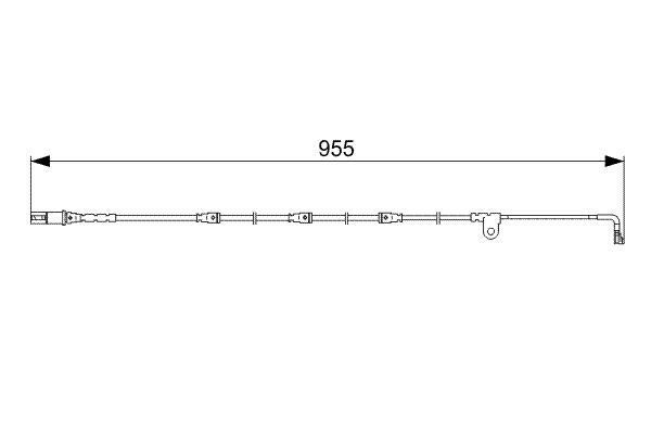 ÖN BALATA FİŞİ (İKAZ KABLOSU) BMW X5 (07-08)X6 (07-14) - OEM: 34356789502 - BOSCH