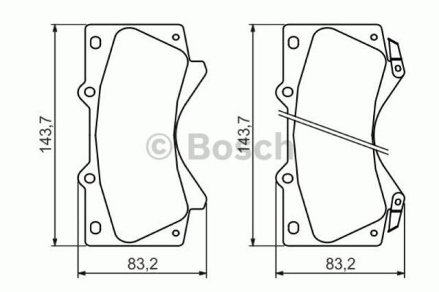 FREN BALATASI ON . - LAND CRUISER (J20) (07-) - BOSCH - OEM: 04465-60280