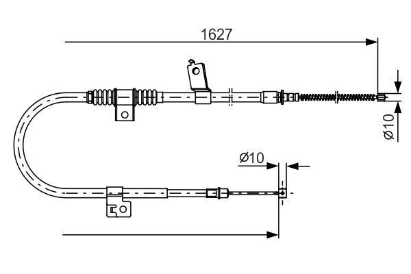 FREN TELİ. 1627 MM - BOSCH