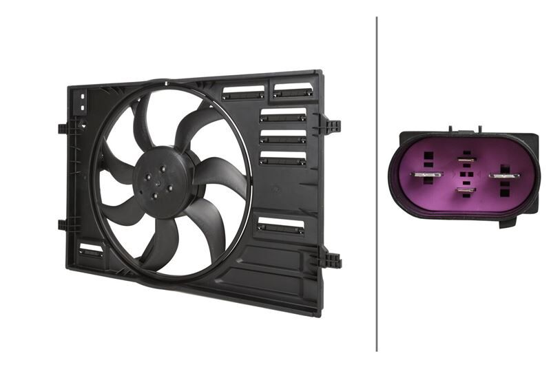 FAN MOTORU DAVLUMBAZLI - GOLF7-A3-LEON-OCTAVIA (13-) - HELLA - OEM: 5Q0121203G