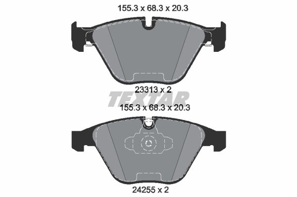 FREN BALATASI ON - E90-E91-E92-E93-X1 E84 (05-11) - TEXTAR - OEM: 34116794917