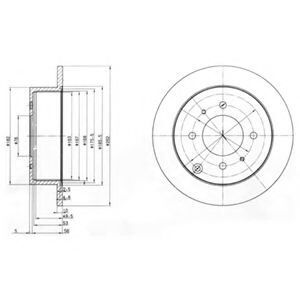 ARKA FREN AYNASI SONATA III (98-01) 2.0 16V.2.4 16V.2.5 V6 24V - OEM: 5841138310 - BOSCH