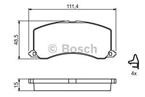 ÖN BALATA BALENO(95-02) - OEM: 5580062G60 - BOSCH