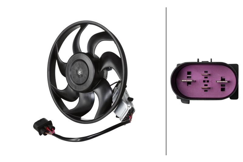 FAN MOTORU SOL - TOUAREG-Q7-CAYENNE (04-) - HELLA - OEM: 7L0959455F