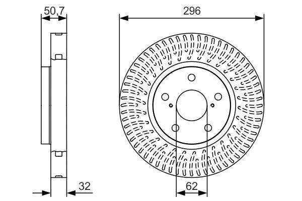 FREN DİSKİ - OEM: 4351630010 - BOSCH
