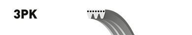 KANALLI KAYIŞ VOLVO S80 06=> S60 11=> V70 07=> XC70 07=>XC60 12=> V60 11=> - OEM: 31325042 - GATES