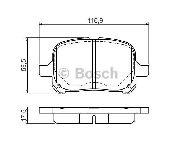 ÖN BALATA CAMRY (V20) 2.2.3.0 24V (08/1996-11/2001) - OEM: 446533180 - BOSCH