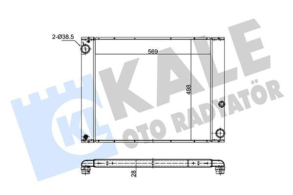 SU RADYATORU - LAND ROVER RANGE ROVER DISCOVERY III (02-12) - KALE - OEM: PCC000840
