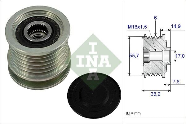 ALTERNATOR KASNAGI - SPRT.208,210,21,308,310,312,408,410,412.D (96-06) - INA - OEM: A6041500360