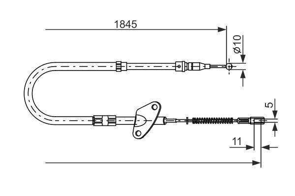 FREN TELİ. 1862 MM - BOSCH
