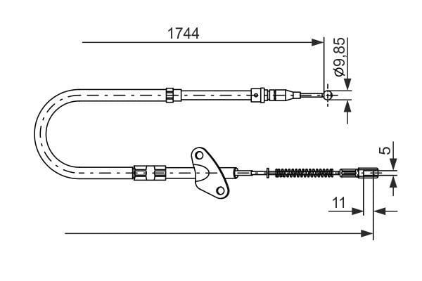 FREN TELİ. 1760 MM - BOSCH