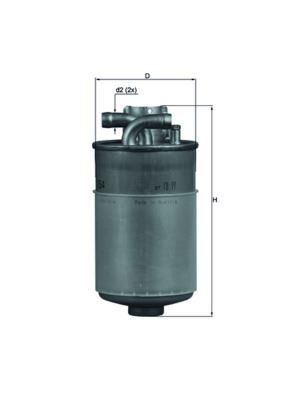 YAKIT FILTRESI H126WK - PASSAT-A4-A6 (97-04) - MAHLE - OEM: 057127435D