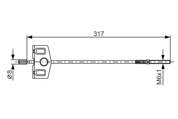 FREN TELİ. 317 MM - BOSCH