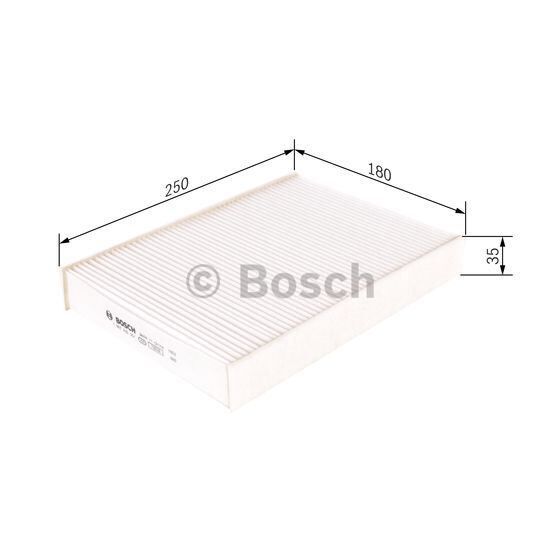 POLEN FILTRESI KABIN FILTRESI - CLIO IV SYMBOL CAPTUR SANDERO II LOGAN (12-) - BOSCH - OEM: 272773016R