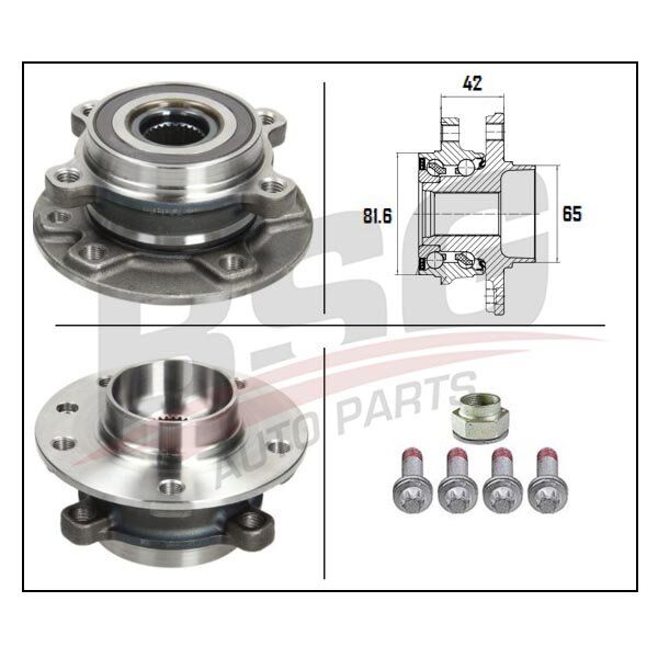 PORYA ON 5 BIJON ABS LI RULMANLI - 500 X- JEEP RENEGADE (14-) - BSG - OEM: 51952935