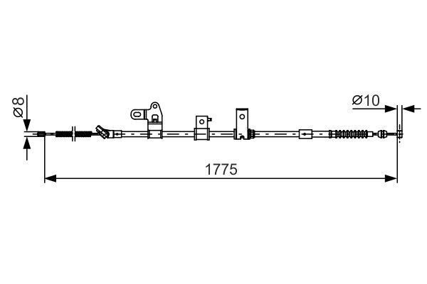 FREN TELİ. 1775 MM - BOSCH