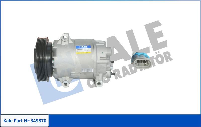 KLIMA KOMPRESORU [6PK - V KAYIS KASNAGI] [125MM] - MEGANE I-II SCENIC II QASHQAI (99-) - KALE - OEM: 7711135105