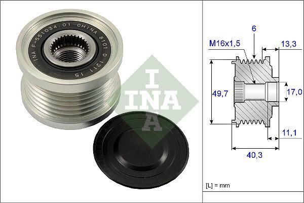 ALTERNATOR KASNAGI - QASHQAI -TIIDA-XTRAIL (2004-2013) - INA - OEM: 23100EN00B