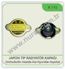 RADYATÖR KAPAĞI (0.9 BAR) JAPON TİPİ (MITSUBISHI-MAZDA-KIA-HYUNDAI-TOYOTA) - OEM: HNOIRD0382 - NUREL