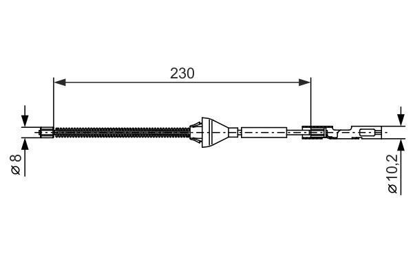 FREN TELİ. 230 MM - BOSCH