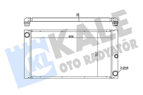 SU RADYATORU - E60-E61-E63-E64 (03-10) - KALE - OEM: 17117795878