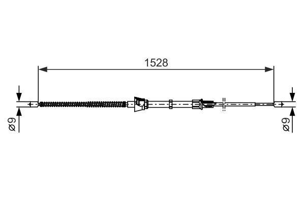 FREN TELİ. 1528 MM - BOSCH