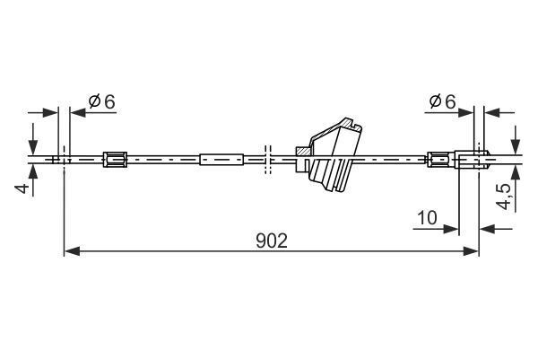 FREN TELİ. 902 MM - BOSCH