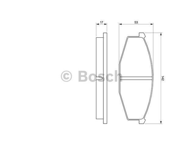 ÖN BALATA PATROL 2.8 D (89-95) - OEM: 4106032J90 - BOSCH