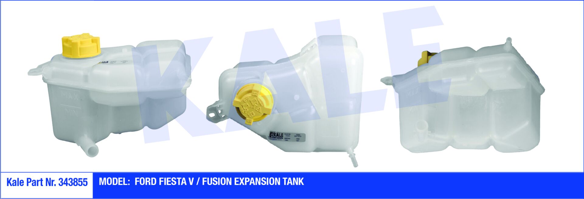 RADYATOR YEDEK SU DEPOSU KAPAKLI - FIESTA/FUSION (02-09) - KALE - OEM: 2S6H 8K218 AF