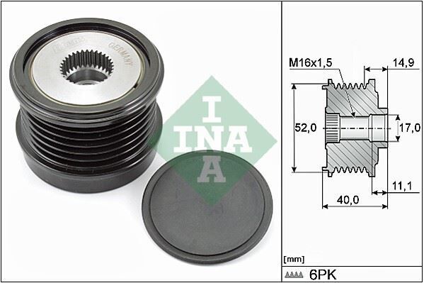 ALTERNATÖR GERGİ RULMANI MERCEDES BENZ C180-C200 13=> - OEM: A2741550215 - INA