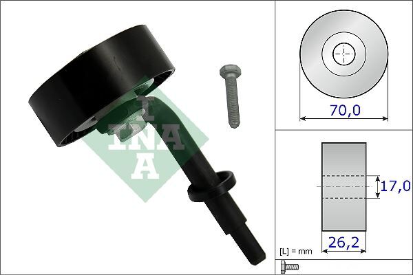 ALTERNATÖR GERGİ RULMANI BMW 3 (E46)-3 (E91-92)-5 (E60-61)-6 (E63-64)-7 (E65-66)-X3 (E83) - OEM: 11287786881 - INA