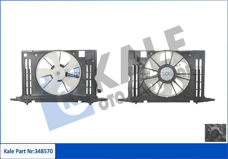 RADYATOR FANI - COROLLA (E15) - AURIS (E15) (07-14) - KALE - OEM: 1636122100