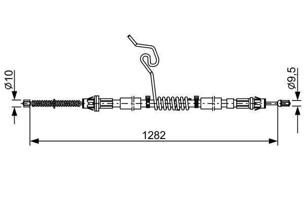 FREN TELİ - OEM: YC152A635CH - BOSCH