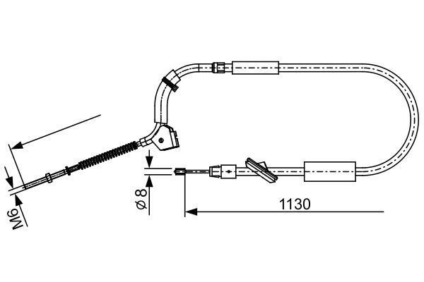 FREN TELİ. 1130 MM - OEM: A1694201785 - BOSCH