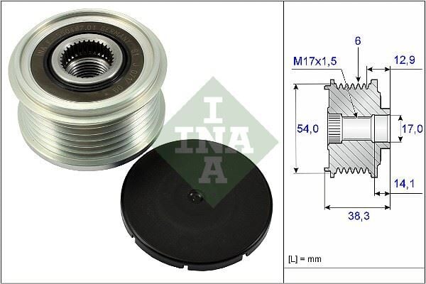 ALTERNATOR KASNAGI - 208/2008/301/308 II (12-) - INA - OEM: 1610048280