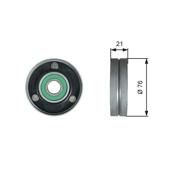 V-KAYIŞ RULMANI TOUAREG (06-10)A5 (07-12)A8 (06-10) - OEM: 079903341A - GATES