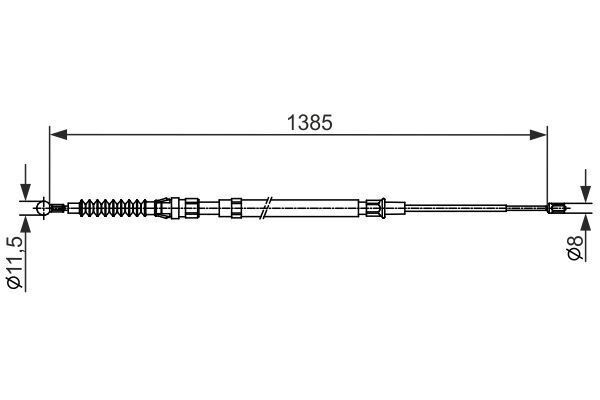 FREN TELİ - OEM: 8J0 - BOSCH