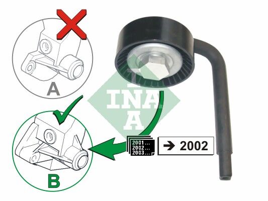 V KAYIS GERGI RULMANI - E46-39-X5-X3 (99-05) - INA - OEM: 64557788684