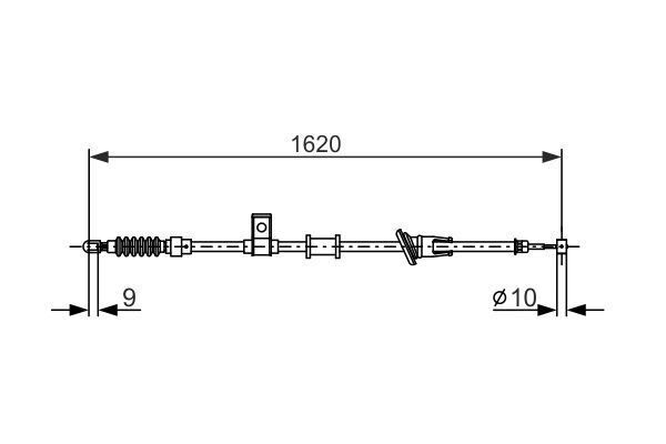 FREN TELİ. 1620 MM - BOSCH