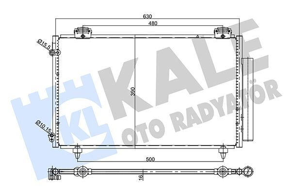 KLIMA RADYATORU . - COROLLA (E12) (04-06) - KALE - OEM: 88450-02250