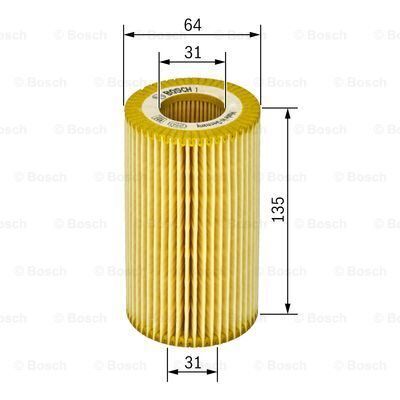 YAG FILTRESI OX 368D1 - E46-E87-E90-E91-E60-E61-E65- X3 E83 (01-11) - BOSCH - OEM: 11427787697