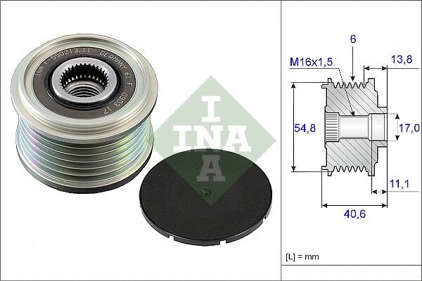 ALTERNATOR KASNAGI SARJ KASNAGI - CAPTUR/MODUS-SCENIC-TWNG-NOTE-MICRA-QASHQAI (00-) - INA - OEM: 231001043R